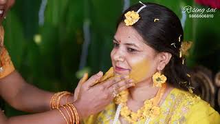 Bride Haldi Teaser l Poornima  Rising Sai Photography  Cinematic 4K haldi mangalasnanam [upl. by Rudwik]