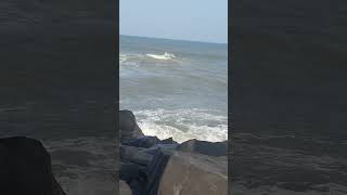 Rock Beach Pondicherry pondicherry viralvideo india beach sea travel explore [upl. by Loos]