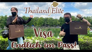 Das Thailand Elite Visa 2021 endlich im Reisepass [upl. by Ateikan]