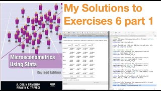 Microeconometrics using Stata Solutions to Exercises 6 part 1 [upl. by Arbe943]