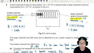 FM22 P42 Q6 Double Solenoid Induction  FebMarch 2022  Cambridge A Level 9702 Physics [upl. by Dawson538]