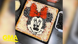 Restaurant creates pizzas topped with iconic Disney characters [upl. by Dorca]