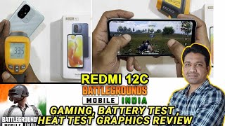 redmi 12c BGMI gaming review amp heating test  redmi 12c pubg Gameplay Battery amp Graphics Test 🔥🔥🔥📲 [upl. by Siulesoj700]