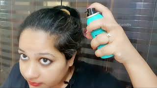 LOreal Paris Magic Retouch Temporary Root Touch Up Hair Colour Spray Review Demo FindHere KuchBhi [upl. by Malamut]