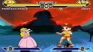 Peach vs Daisy MUGEN Battle [upl. by Arotahs287]