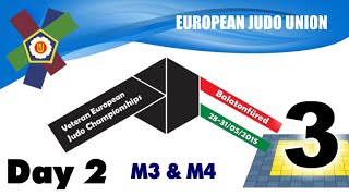 Veteran European Judo Championships 2015 Day 2  Tatami 3 [upl. by Salamanca]