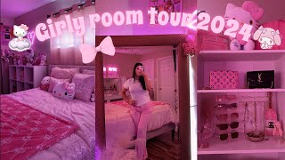 A VERY GIRLY ROOM TOUR 2024 🎀 aesthetically pleasing [upl. by Arual5]