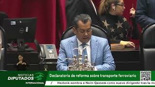 Declaratoria de reforma sobre transporte ferroviario [upl. by Moina]