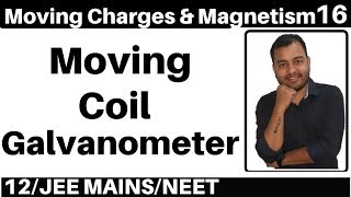 Moving Charges n Magnetism 16 Moving Coil Galvanometer  Radial Field Current n Voltage Senstivity [upl. by Retxed27]