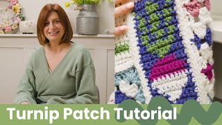 Turnip Patch Tapestry Crochet Tutorial  Country Cottage CAL  Hobbycraft [upl. by Doy718]