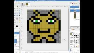 Sprite Sheets For Blender Game Engine Tutorial 1 Creating a Sprite Sheet in Gimp [upl. by Annaujat]