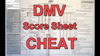 Actual DMV Dash Cam Drive Test and Eval Score Sheet Walk through Includes Cheats Tips and Tricks [upl. by Rodie]