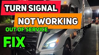 Freightliner Cascadia Turn Signal Fix Arreglo [upl. by Lalita]