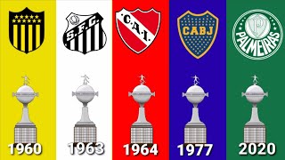 TODOS OS CAMPEÕES DA COPA LIBERTADORES DA AMÉRICA 1960  2020 [upl. by Berner326]