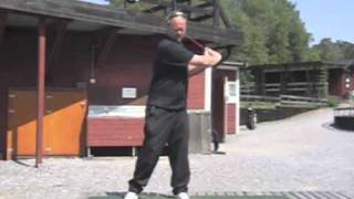 Swedish Golf Longdrive Champion High Speed Golf Swing at 240fps [upl. by Ladnik]