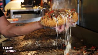 Amazing West Coast Cheesesteaks Calozzis Cheesesteak is the Best in the West  ASMR Cooking [upl. by Feinberg885]