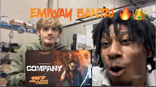 Emiway Bantai  Company  MV REACTION [upl. by Yale]