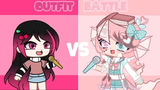 Outfit battle w derpyischaos  iCherry  Gacha Club   read desc [upl. by Ardnek]