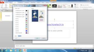 How to Change PowerPoint 2010 Hyperlink Color [upl. by Fayette]