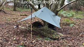 Tarp and Bivy in some local woods [upl. by Icak537]