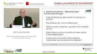 Prof Dr Armin Grunwald Soziale Innovationen als Treiber und Nebenfolge gesellschaftlichen Wandels [upl. by Charita]