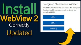 How to install Microsoft edge webview2 runtime [upl. by Nosahc]