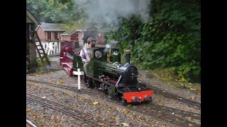 Unused Footage of quotAfon Glaslynquot on the Abbeydale Miniature Railway  07092024 [upl. by Haimorej916]