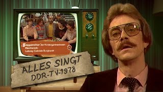 DDR Fernsehen 1978 Treppenchor Bleicherode bei Alles singt sozialistischer Jahresrückblick Silvester [upl. by Irat303]