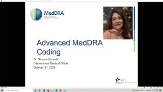 2024 10 31 Advanced MedDRA Coding [upl. by Bellina399]