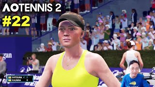 Svitolina vs Kalinina  AO TENNIS 2 Simulation Gameplay 22 wCommentary [upl. by Warde551]