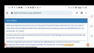 APSCAPSC updateAPSC new notificationsInterviewAssistant ManagerMechanicalRMBEDUTECH [upl. by Adamson]