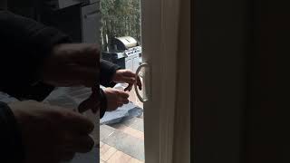 How to open sliding patio door when lock will not disengage [upl. by Elita]