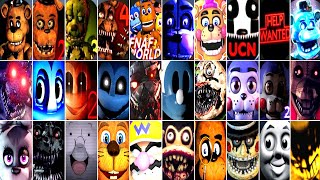 Evolution World of Jumpscares in FNAF 20142020 [upl. by Goddart300]