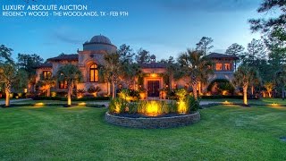 The Woodlands Texas Mediterranean Mansion For Sale  Golf Property [upl. by Azrim]