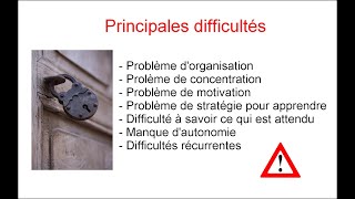 Principales raisons des blocages et difficultés scolaires [upl. by Tabbitha]