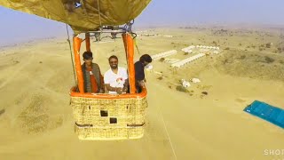 hot air balloon ride at Jaisalmer sam sand dunes desert [upl. by Hollis]