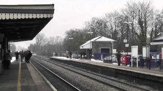 6024 King Edward 1 The Cathedrals Express 12 February 2012 at Tilehurst Station [upl. by Jemma]