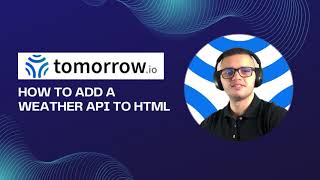 How to Add a Weather API to HTML [upl. by Adlay]