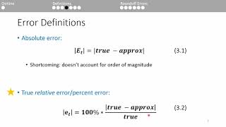 Numerical Methods Roundoff and Truncation Errors 12 [upl. by Anihta402]