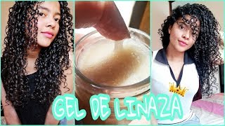 PROBANDO GEL DE LINAZA PARA RIZOS 😱  Yulissa Aparicio G [upl. by Aikrahs]