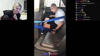 Cop Locks Himself in Backseat with Female Detainee  xQc Reacts [upl. by Eixor]