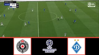 FK PARTIZAN VS DYNAMO KIEV  UEFA CHAMPIONS LEAGUE 20242025  FOOTBALL LIFE 2024 [upl. by Leunammi]