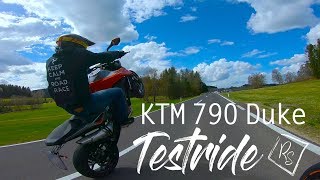 KTM 790 DUKE Wheelies  Testride [upl. by Marlyn]