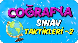 COĞRAFYA SINAV TAKTİKLERİ 2 [upl. by Radloff933]