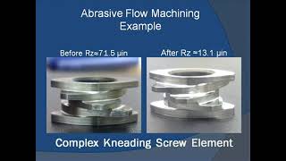 Abrasive Flow Machining extrude honing from Arrow Finishing Inc [upl. by Agnew434]