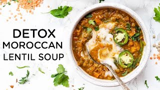 EASY DETOX LENTIL SOUP ‣‣ healthy vegan dinner idea [upl. by Lois840]