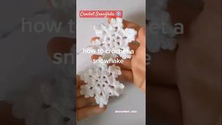 Crochet Snowflake ornament for christmas crochetpatterns christmas snowflakes winterspecial [upl. by Mik]