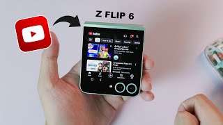 Youtube on Samsung Galaxy Z Flip 6 Cover Screen  How to Watch [upl. by Esilegna]