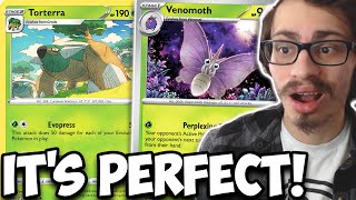 Torterra Finally Has The PERFECT Partner Now Venomoth Item Lock Set Up 151 PTCGL [upl. by Abbe]