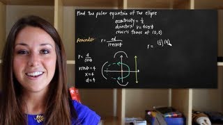 Polar equation of the ellipse conic section KristaKingMath [upl. by Dhruv979]